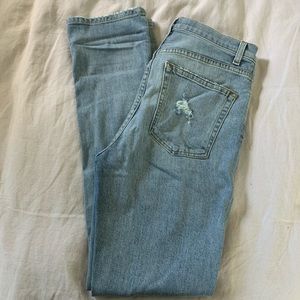 Reformation Liza high Straight Jeans Ibiza wash